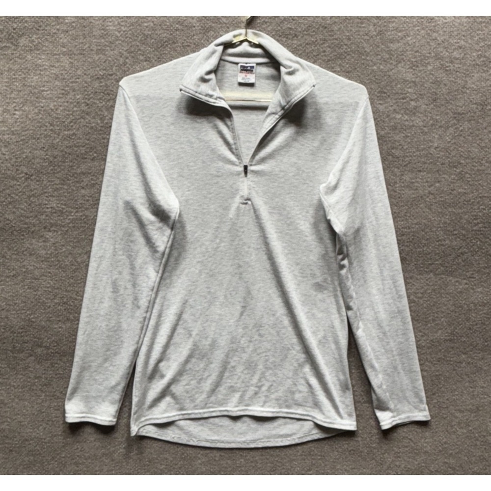 Vintage Patagonia Capilene Quarer Zip Pullover Womens Medium Gray Heather‎ 90s